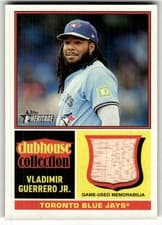 2025 Topps Heritage Clubhouse Collection Relics Vladimir Guerrero Jr. #CCR-VG card