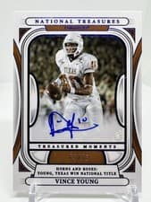 2025 Panini National Treasures Collegiate Treasured Moments Signatures Vince Young #10 card