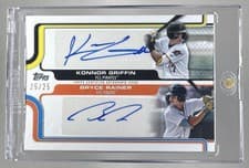 2025 Topps Pro Debut Pro Debut Dual Autographs Bryce Rainer/Konnor Griffin #PDD-GR card