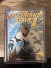 2025-26 Flair Scoring Power Macklin Celebrini #SP-24 card