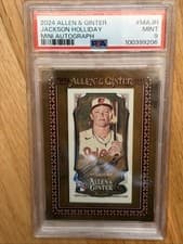 Jackson Holliday 2024 Topps Allen & Ginter Mini Baseball Autograph card