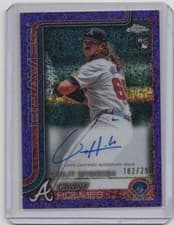 2025 Topps Chrome Update Rookie Debut Autographs Grant Holmes #CRDA-GH card