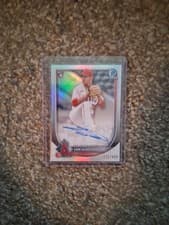 2025 Bowman Chrome Rookie Autographs Sam Aldegheri #CRA-SA card