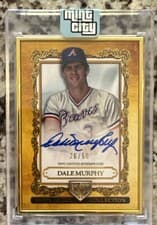 Dale Murphy 2025 Topps Gilded Collection Topps Gallery of Gold Autographs card