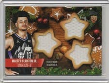 2025-26 Topps Holiday Holiday-Shaped Relics Walter Clayton Jr. #HSR-14 card