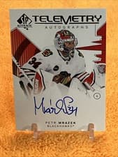 2024-25 SP Authentic Telemetry Autographs Petr Mrazek #T-PM card