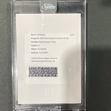 2025-26 Panini Signature Series Rookie Season Ticket Asa Newell #13 card