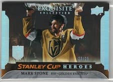 Mark Stone 2025 Upper Deck Black Diamond Exquisite Collection Stanley Cup Heroes card