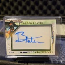 2025 Panini Boys of Summer Jumbo Acetate Signatures Brock Porter #25 card