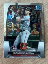 Gunnar Henderson 2023 Bowman Chrome card