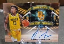 2024-25 Bowman University Chrome Campus Visits Autographs Langston Love #CVA-LL card