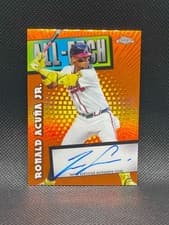 2025 Topps Chrome All-Etch Autographs Ronald Acuna Jr. #CAE-RA card