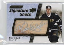 2024-25 Upper Deck Engrained Icons Signature Shots Manufactured Stick Relics Grant Ledyard #SS-GL card
