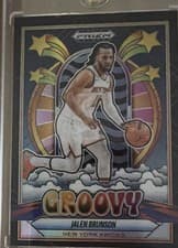 2024-25 Panini Prizm Black Groovy Jalen Brunson #25 card