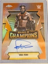 2026 Topps Chrome WWE Marks of Champions Autographs Oba Femi #MOC-OF card