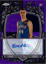 2025-26 Topps Chrome Signature Style Nikola Topić #SS-NT card