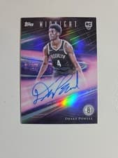2025-26 Topps Midnight Rookie Horizon Signatures Drake Powell #RHS-DP card