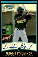 Freddie Bynum 2001 Bowman Chrome card