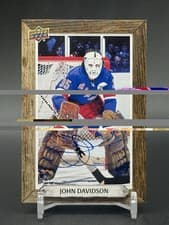2024-25 Upper Deck Engrained Icons Beehive Portrait Signatures John Davidson #BH-JD card