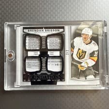 2024-25 Upper Deck The Cup Foundations Quad Jersey Brendan Brisson #F-BR