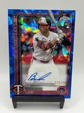 2025 Topps Chrome Sapphire Rookie Autographs Sapphire Brooks Lee #RA-BL card