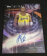 2025-26 Topps Midnight Stroke of Midnight Autographs Rookies Adou Thiero #SMR-AT card