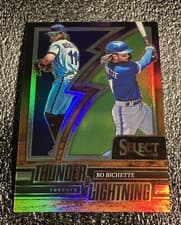 Bo Bichette 2022 Panini Select Thunder and Lightning card