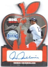 2025 Leaf Bronx Legacy Big Apple Ink Chris Chambliss #BI-CC1 card