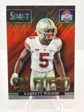 Garrett Wilson 2022 Panini Select Draft Picks En Fuego card