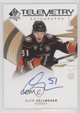 2024-25 SP Authentic Telemetry Autographs Olen Zellweger #T-OZ card