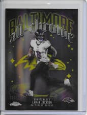 2025 Topps Chrome All Chrome Team Lamar Jackson #ACT-1 card
