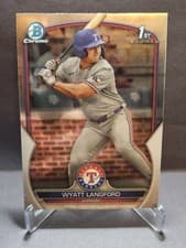 Wyatt Langford 2023 Bowman Draft Chrome card