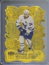 Auston Matthews 2024 SkyBox Metal Universe Liquid Gold card