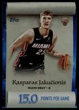 2025-26 Topps Holiday Making The Nice List Kasparas Jakučionis #ML-20 card