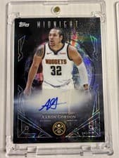 2025-26 Topps Midnight Midnight Sun Signatures Aaron Gordon #MS-AG card