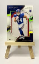 2025 Panini Immaculate Clearly Immaculate Rookie Jerseys Cam Skattebo #3 card