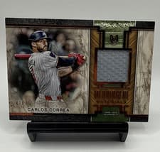 2025 Topps Museum Collection Meaningful Material Relics Carlos Correa #MMR-CCO card