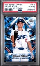 Shohei Ohtani 2025 Topps Chrome Sapphire Sapphire Selections card