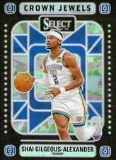 2024-25 Panini Select Crown Jewels Shai Gilgeous-Alexander #9 card