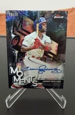 2024 Finest Moments Autographs Jimmy Rollins #FMA-JR card
