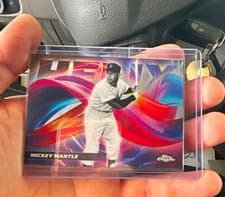 2025 Topps Chrome Update Helix Mickey Mantle #HX-22 card
