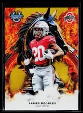 2025 Bowman University Best Workhorse James Peoples #W-15 card