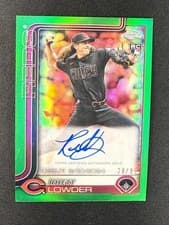 2025 Topps Chrome Update Rookie Debut Autographs Rhett Lowder #CRDA-RL card