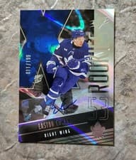 2025-26 SPx Blue Autograph Parallel - Rookies Easton Cowan #F-EC card