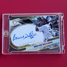2025 Topps Diamond Icons Icons Chrome Autographs Bernie Williams #ACC-WIL card