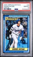 2025 Topps Update 1990 Topps Chrome Baseball Shohei Ohtani #U90C-26 card