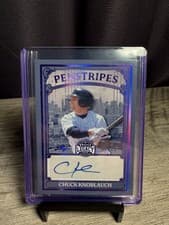 2025 Leaf Bronx Legacy Penstripes Chuck Knoblauch #P-CK1 card