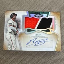 2026 Topps Tier One Autographed Tier One Jumbo Relics Rafael Devers #AT1JR-RD card