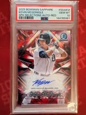 2025 Bowman Sapphire Edition Selections Autographs Kevin Mcgonigle #SSA-KM card