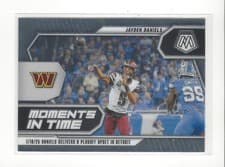 Jayden Daniels 2025 Panini Mosaic Moments in Time card
